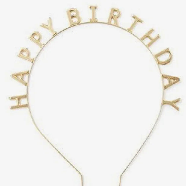 Cintillo happy birthday