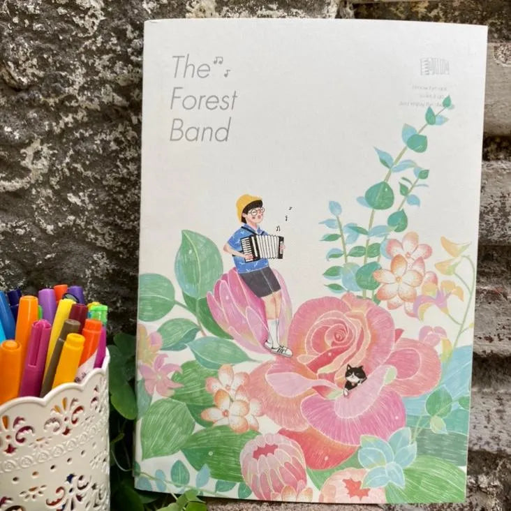 Cuaderno grande forest band acordeon