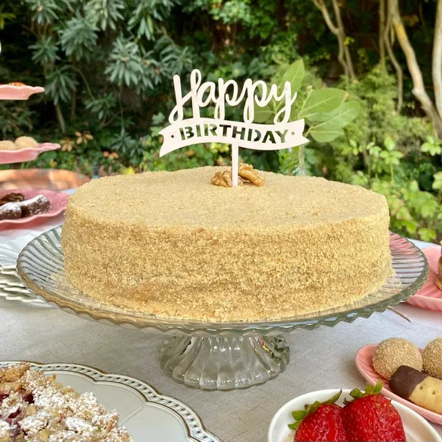 Decoración torta rosada