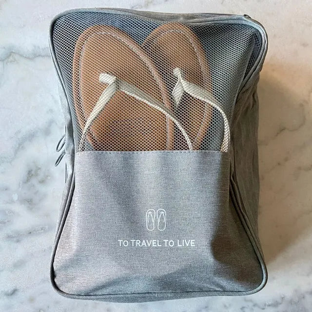 Estuche para zapatos gris