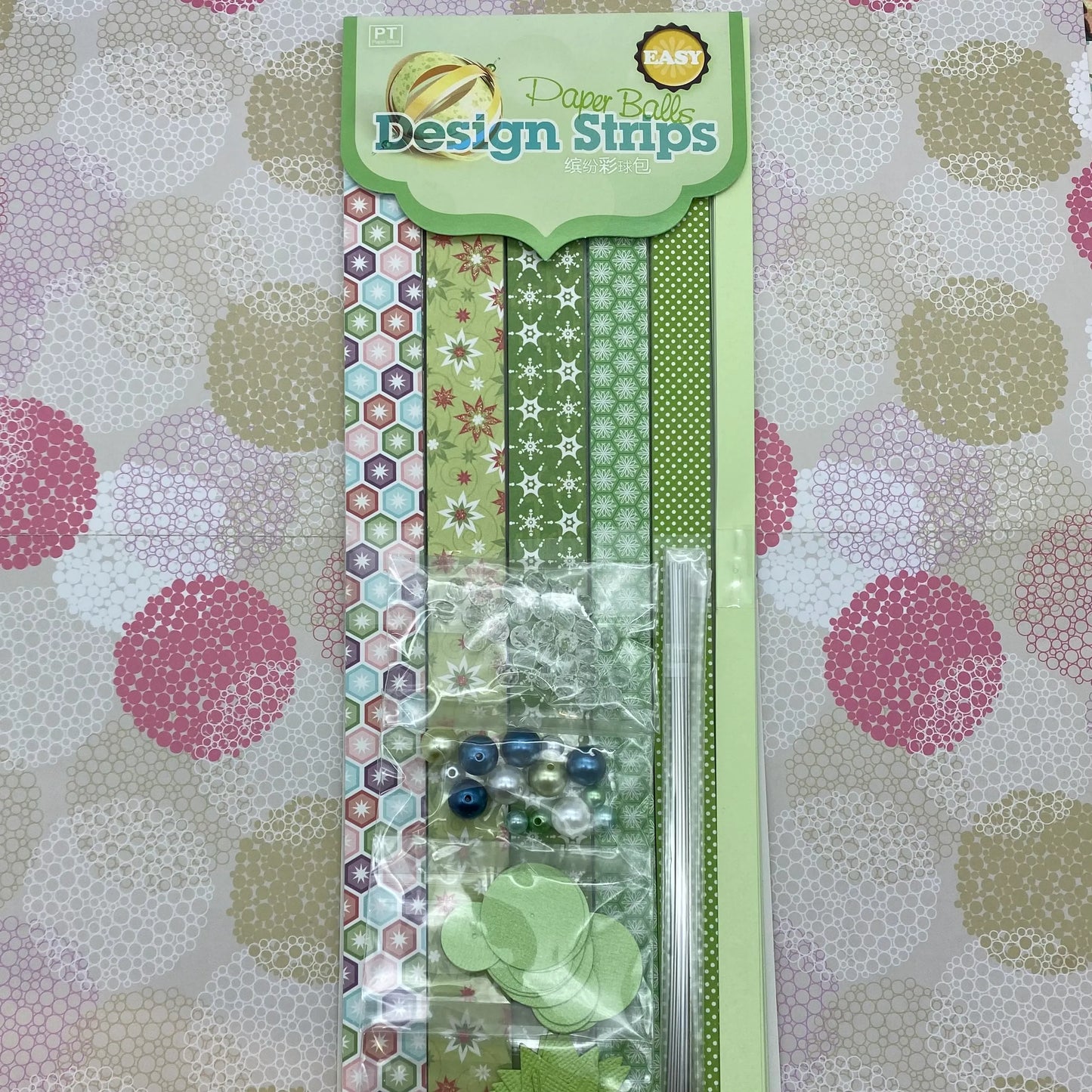 Móvil círculo DIY verde