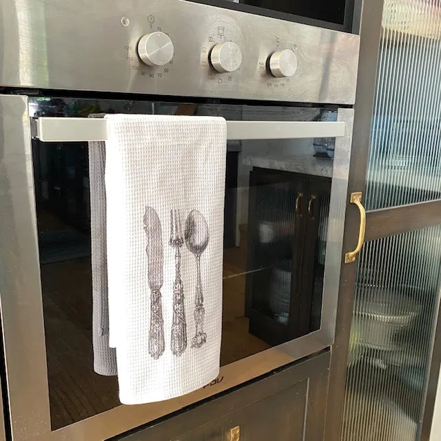 Paño de cocina cubiertos