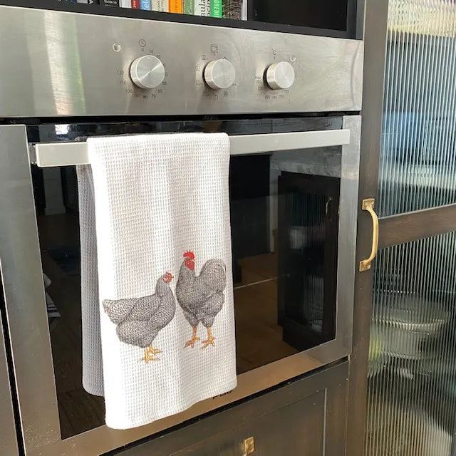 Paño de cocina gallinas