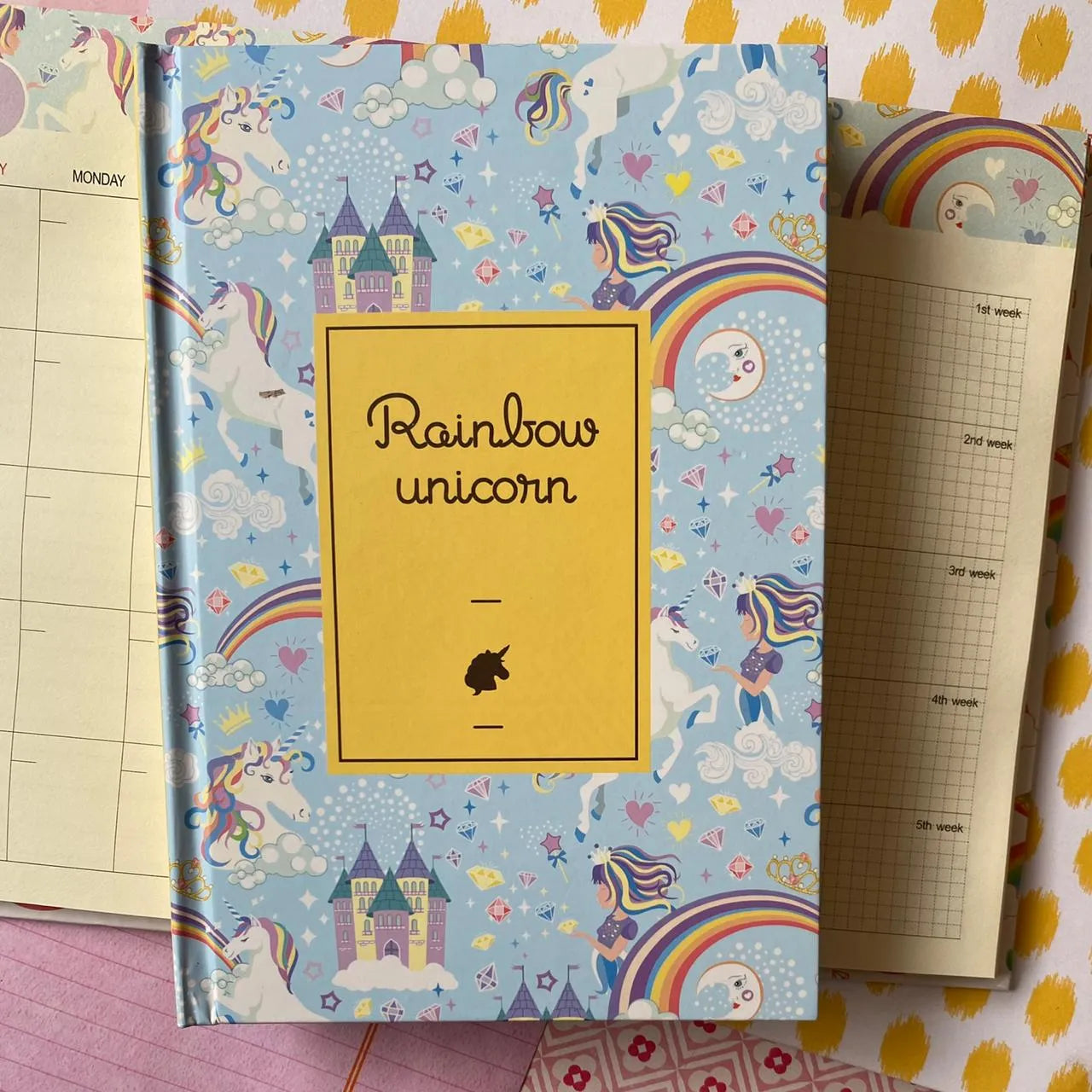 Planner unicornio celeste