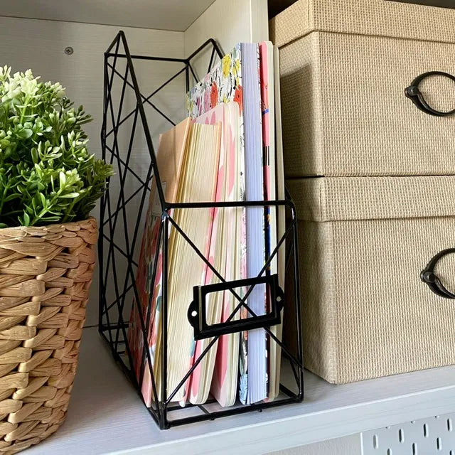 Porta cuaderno negro