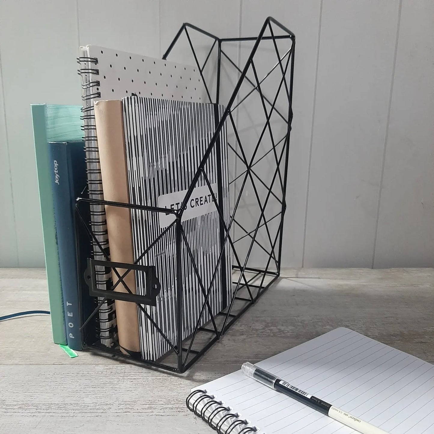 Porta cuaderno negro