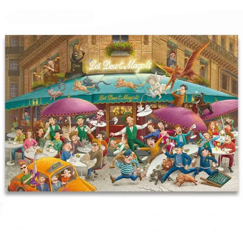Puzzle mil piezas café