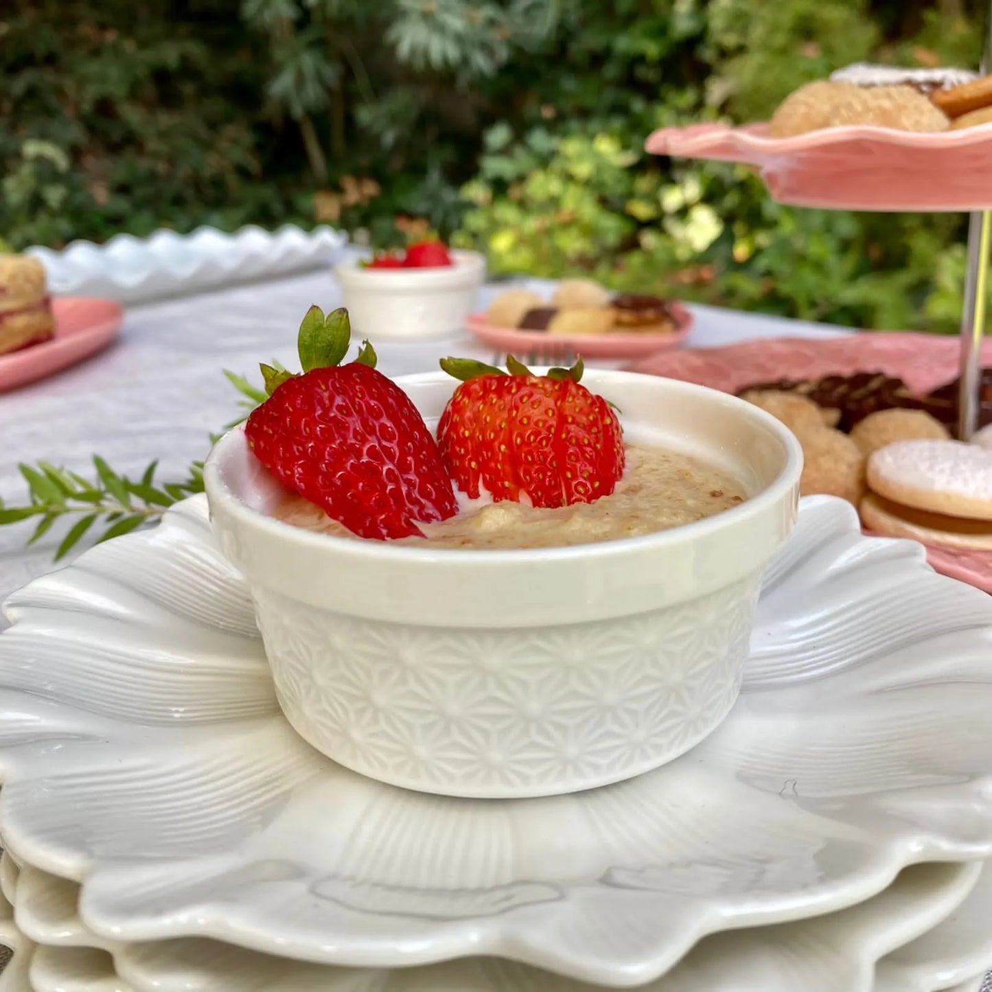 Ramekin blanco asteriscos