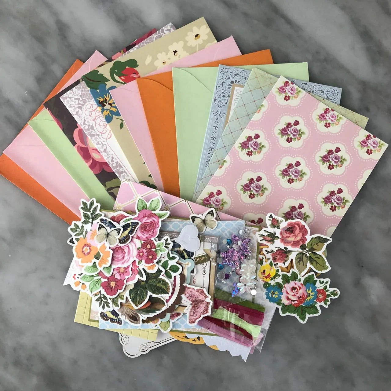 Set de tarjetas amarilla