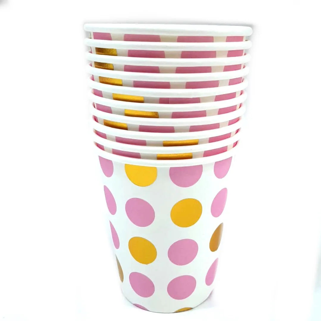 Set vasos lunares grandes rosado