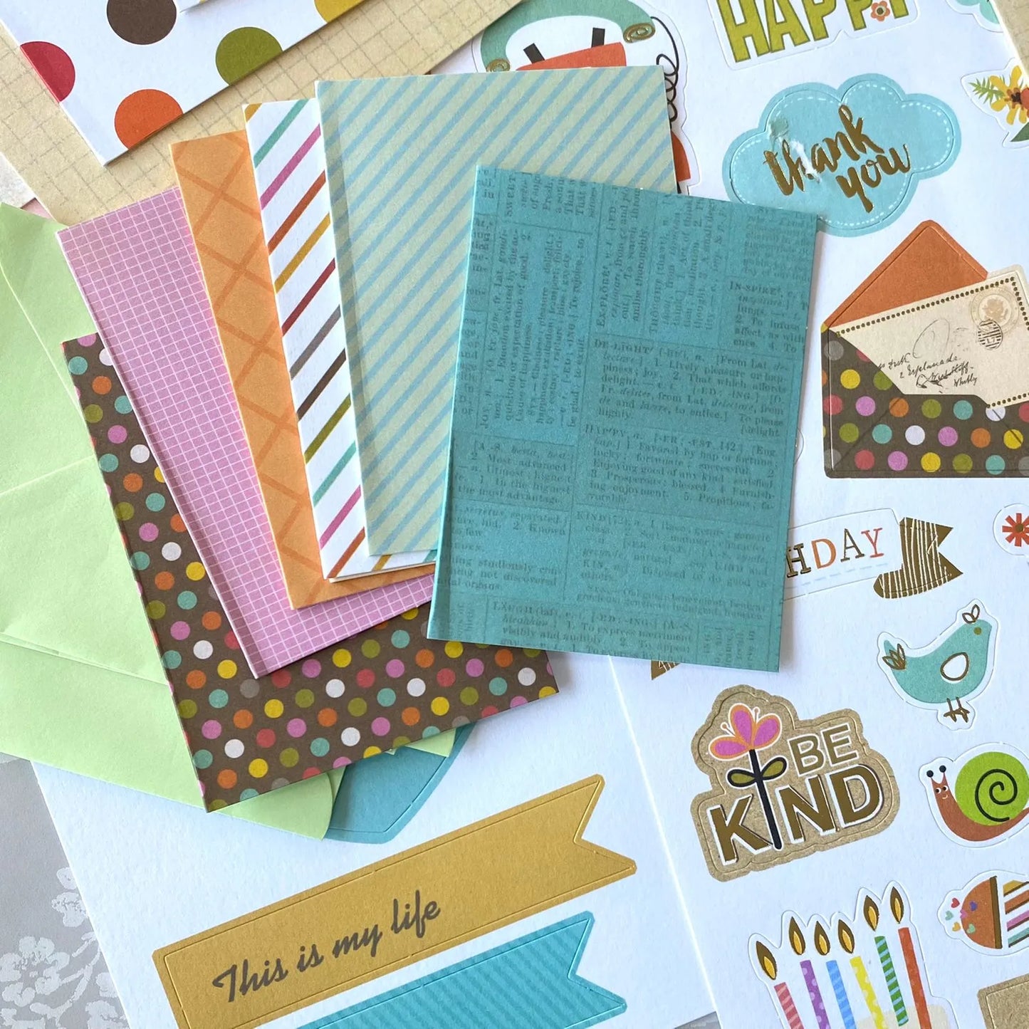 Set para armar tarjetas
