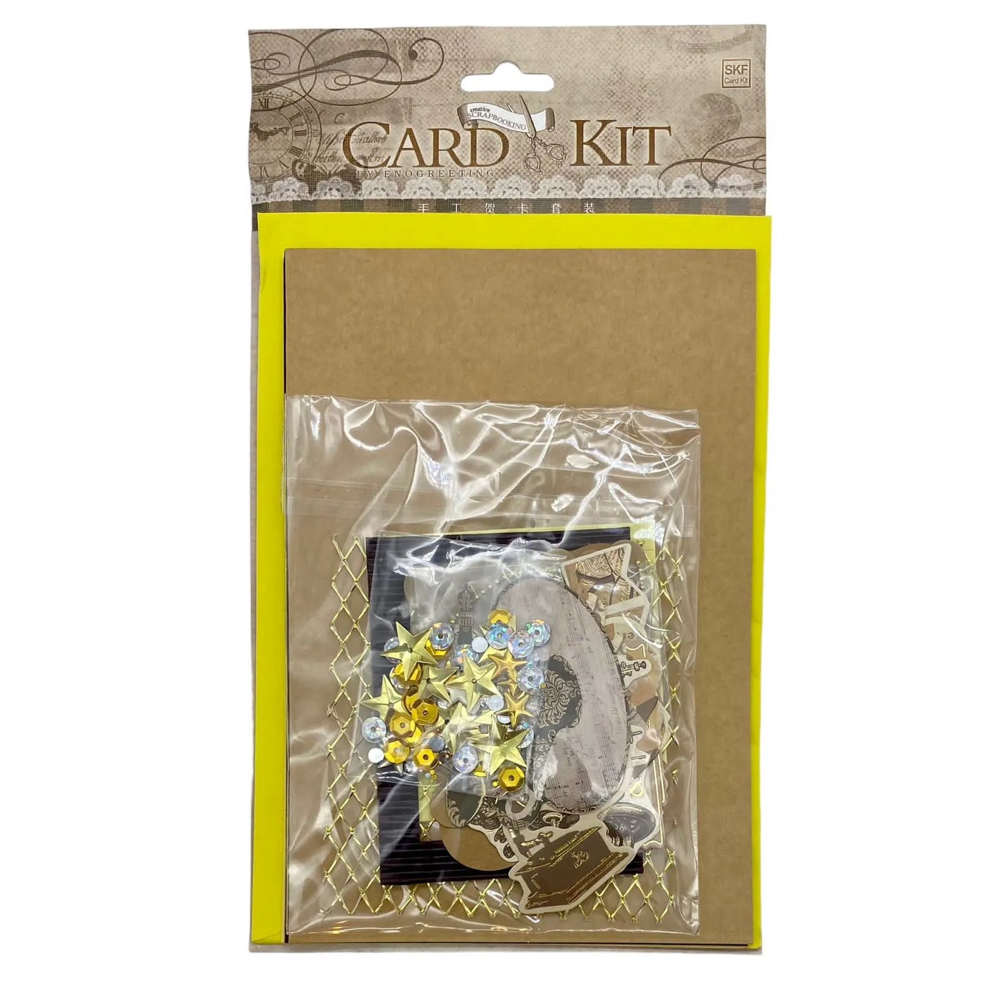 Set para hacer tarjetas M amarillo