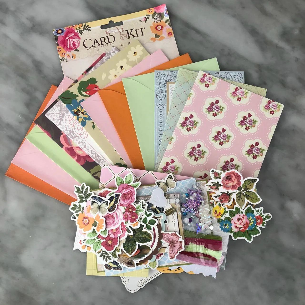Set de tarjetas amarilla