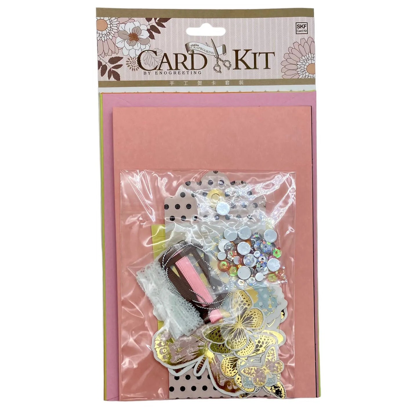 Set para hacer tarjetas M damasco