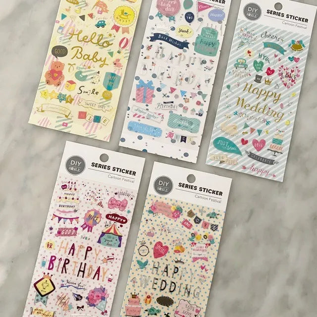 Stickers celebración