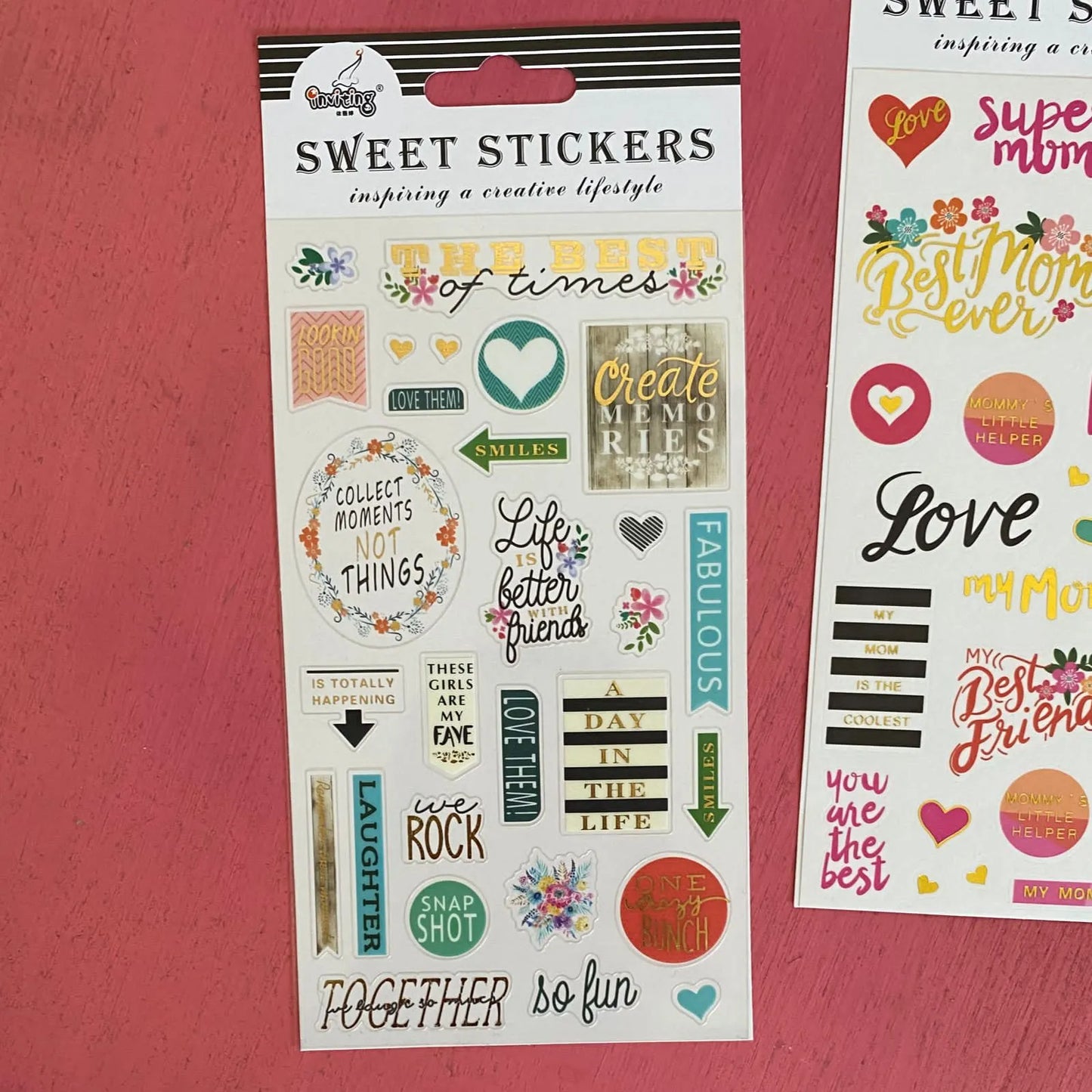 Sticker sweet flores
