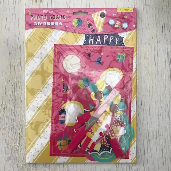 Tarjeta para armar happy birthday torta