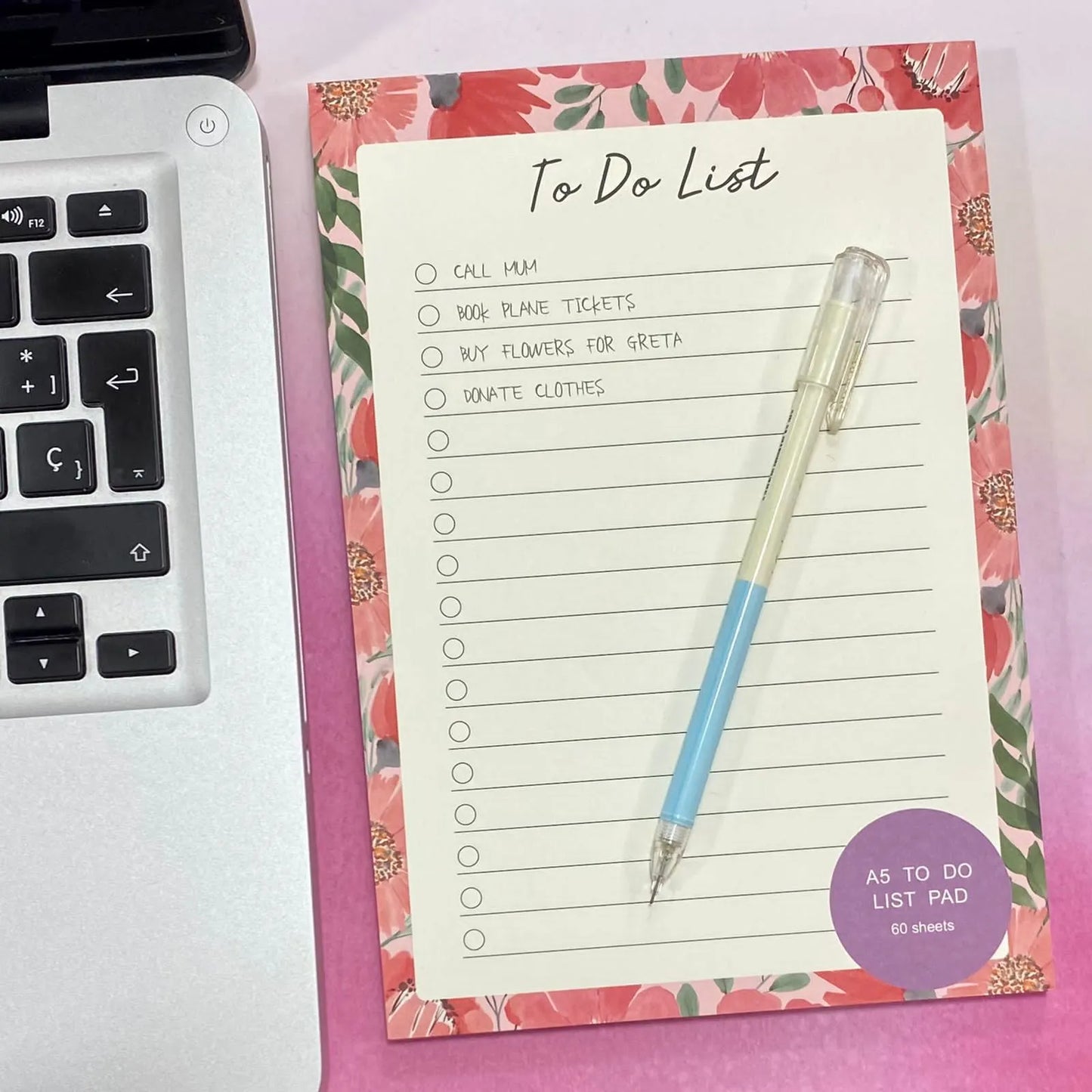 To do list flores rosado