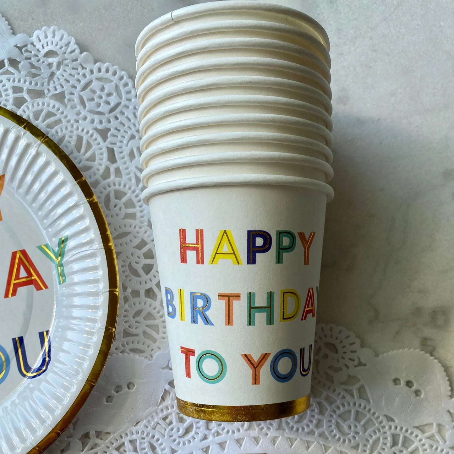 Vaso cumpleaños happy birthday