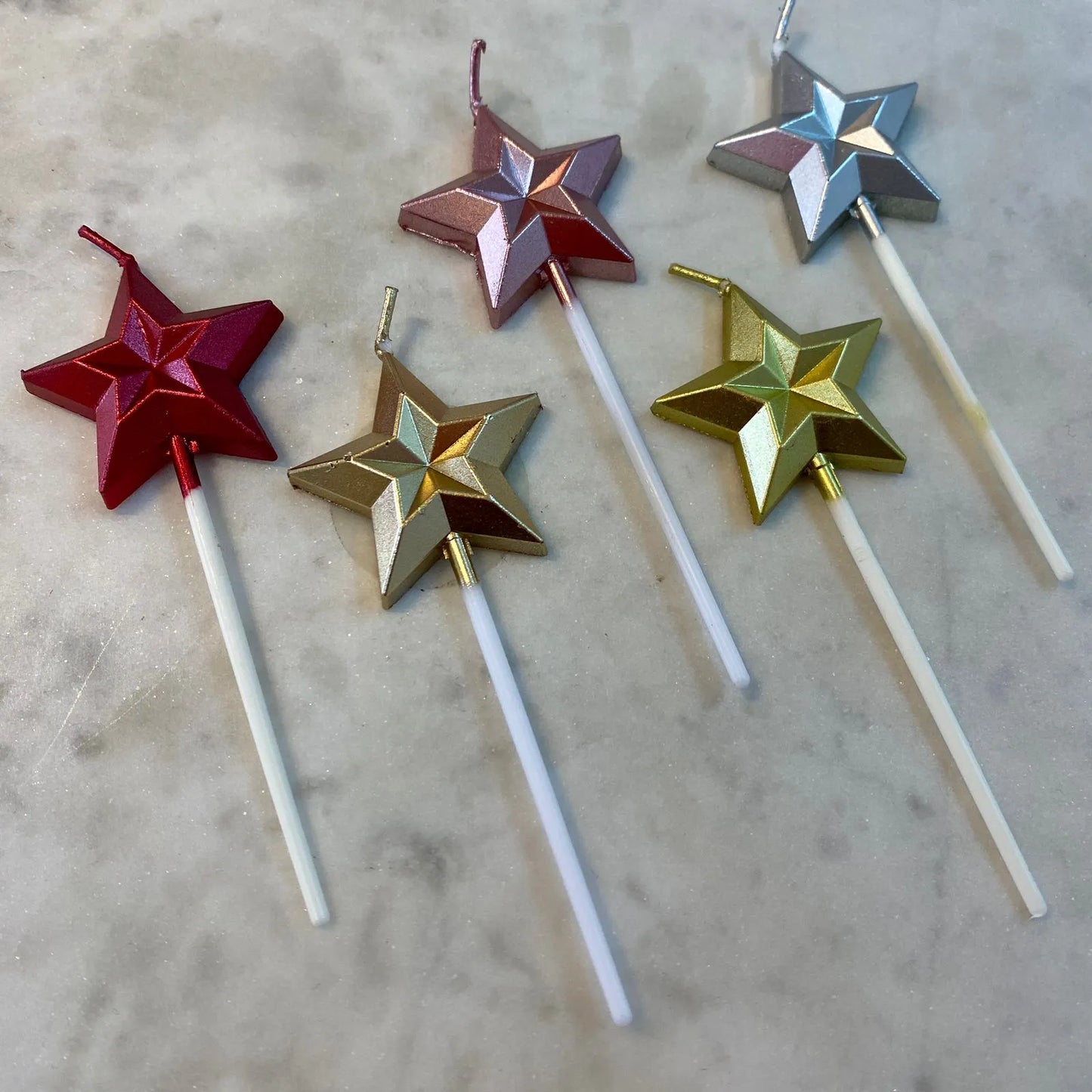 Velas geométricas estrellas