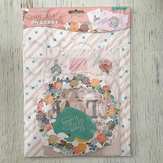 Tarjeta scrapbook para armar