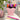 Balde cuadrado blonda rosado