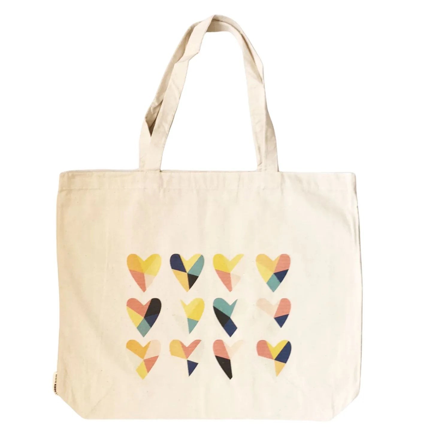 Bolso de algodón corazones colores