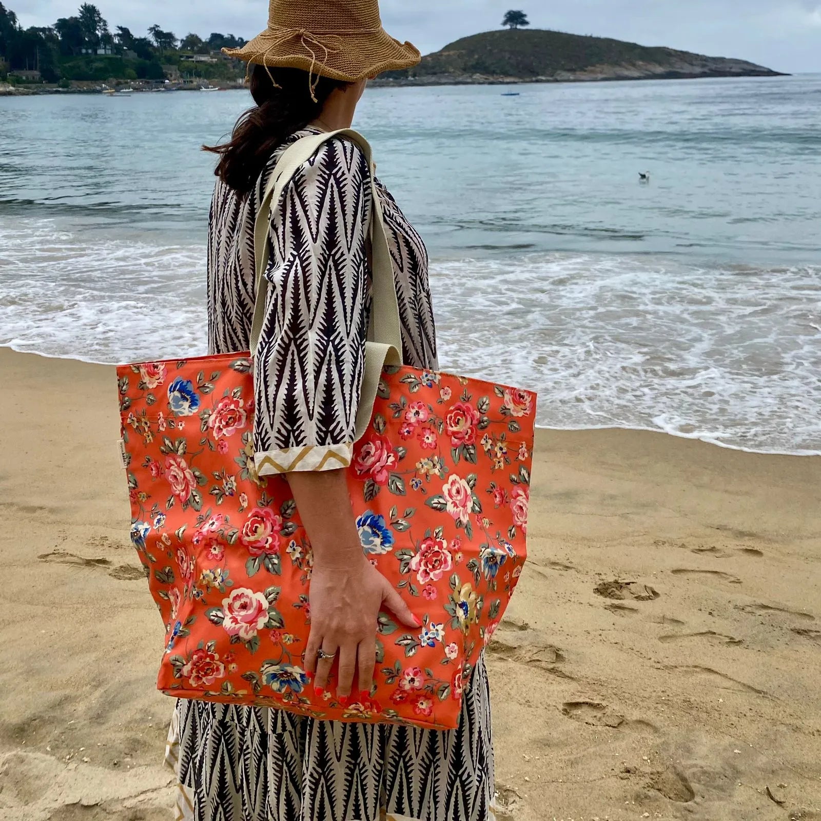 Regalos Bolsas Playa Bonitas Bolso Rafia Personalizado Con Chapita