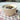 Bowl beige cónico S opaco rayitas