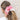 Colet XL 3 capas plisado rosado