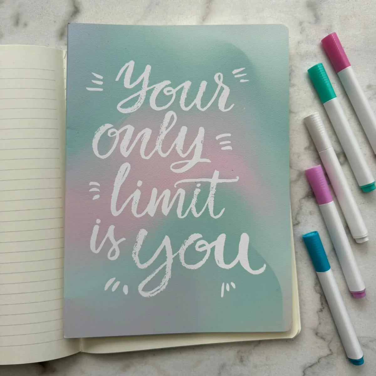 Cuaderno L degradé frases