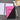 Cuaderno espiral corazón negro y fucsia