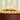 Decoración torta transparente nube amarillo oscuro con corazones
