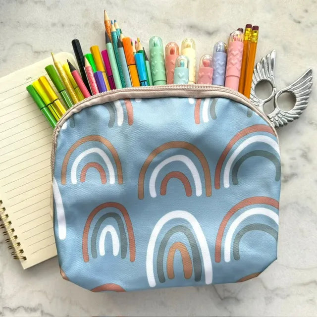 Estuche medialuna estampado hule