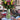 Florero de vidrio diseño rayas