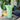 Florero verde claro vintage