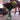 Florero vidrio rayas