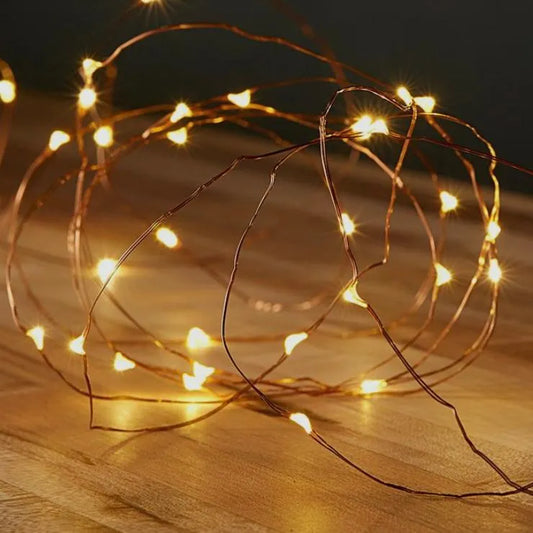 Guirnalda de luces alambre
