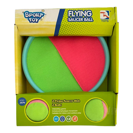 Juego de paletas con velcro celeste