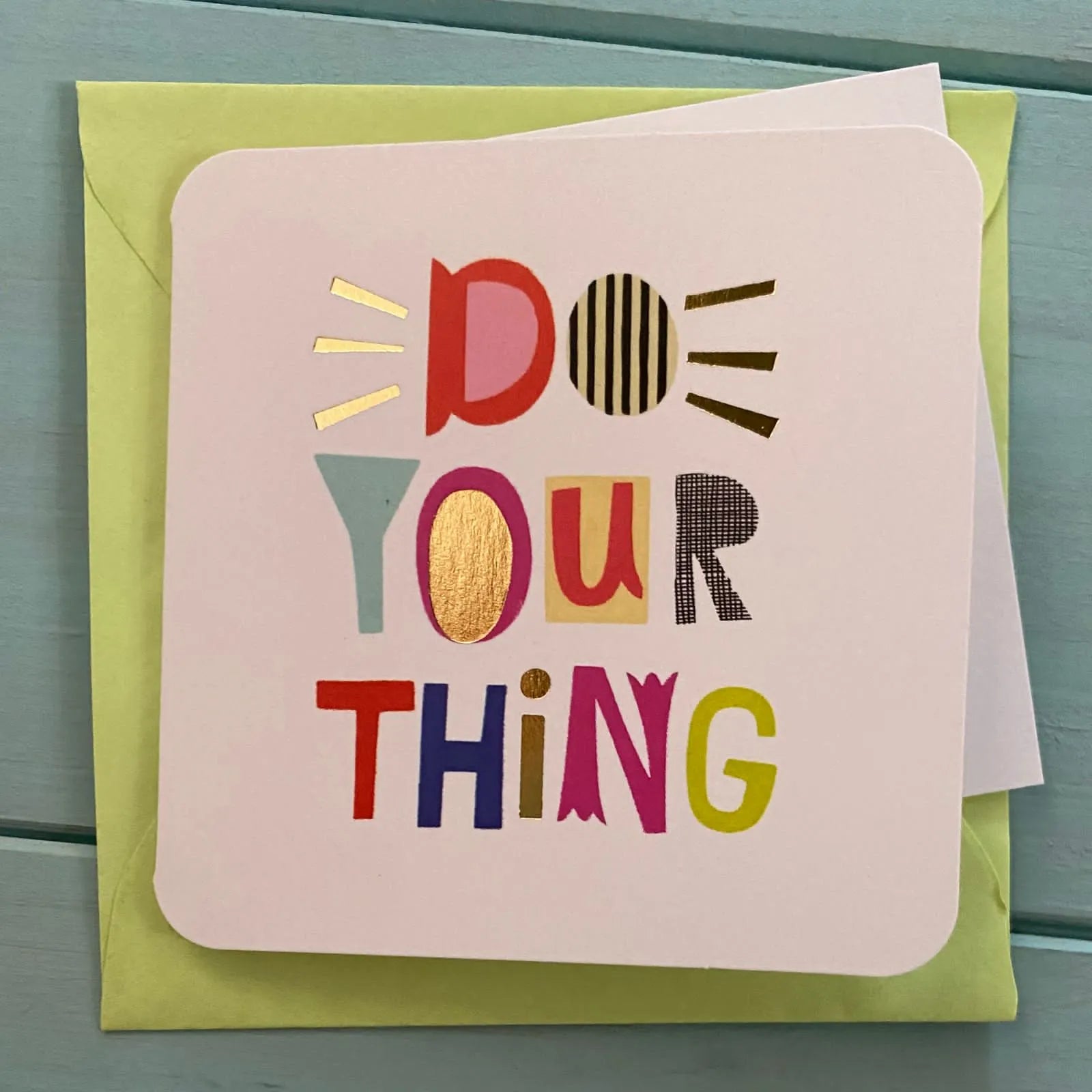 Mini tarjeta sobre color do you thing