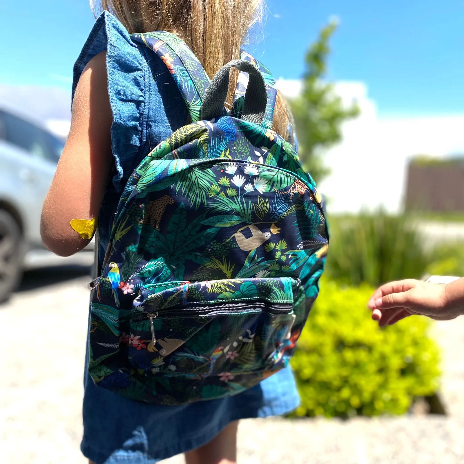 Mochila de hule S azul selva
