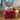 Neceser rectangular hule rojo lunares