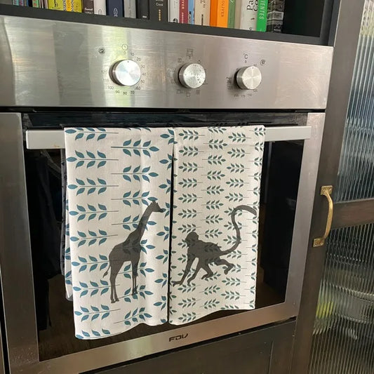 Paño de cocina hojitas