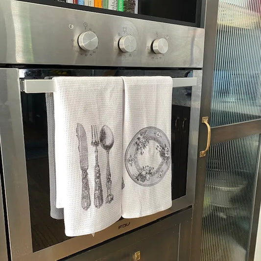 Paños de cocina blancos