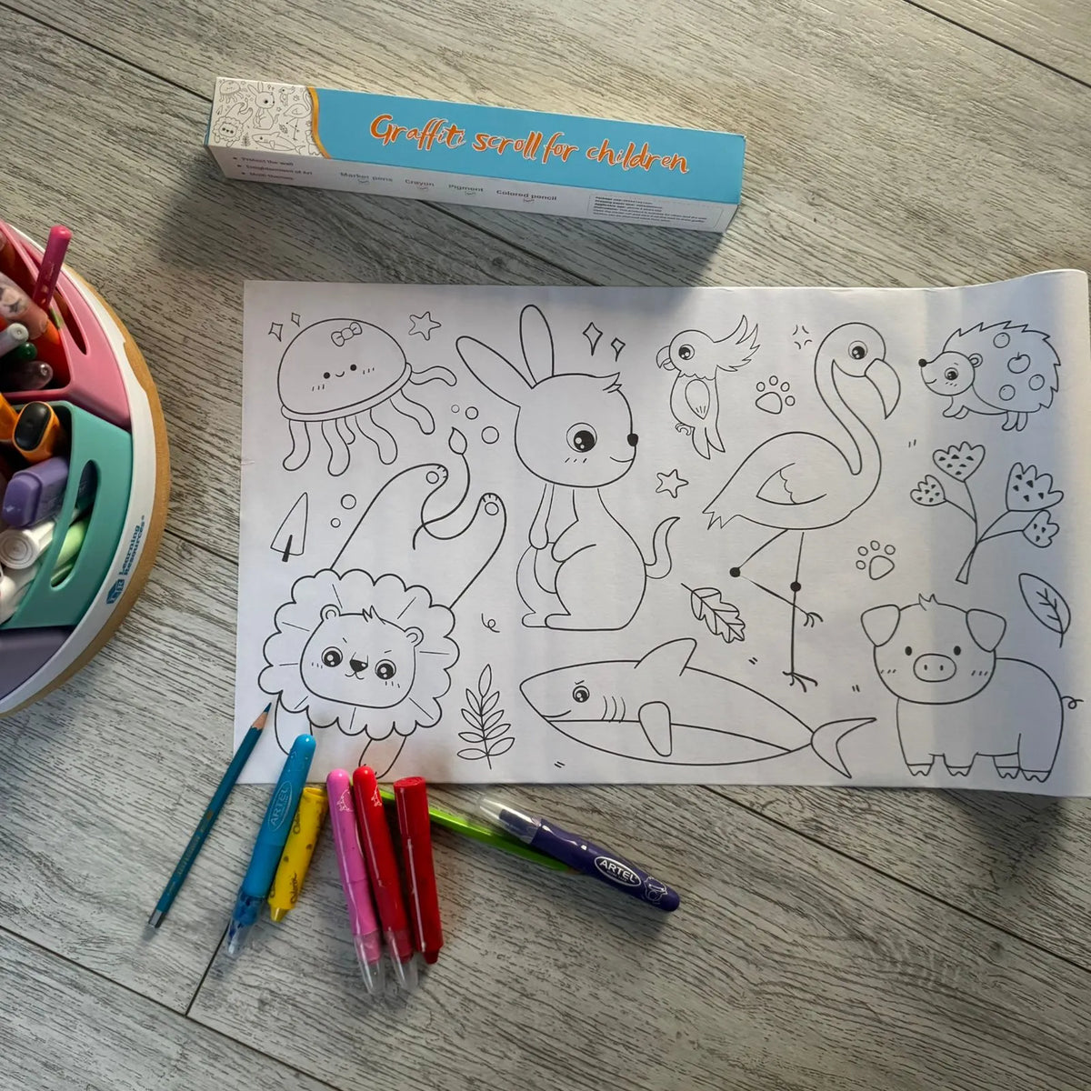 Papelógrafo para pintar