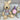 Peluche conejitos vestido celeste