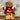 Peluche oso chaleco blanco y rojo