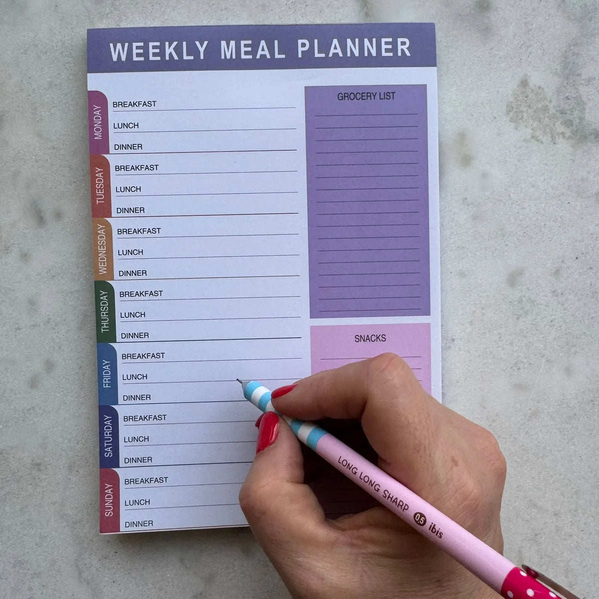 Planificador semanal comidas
