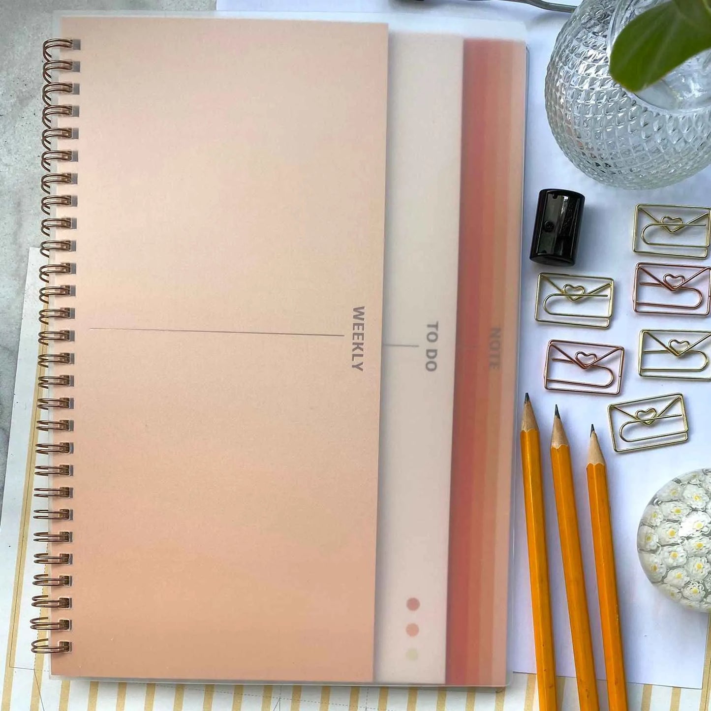 Planner color 3 capas damasco