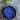 Plato M azul diseño azul hojitas blancas